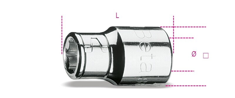 Beta Tools 867 / 6.3cm Quadrato Drive 10mm Esagonale Portainserti Presa per 867