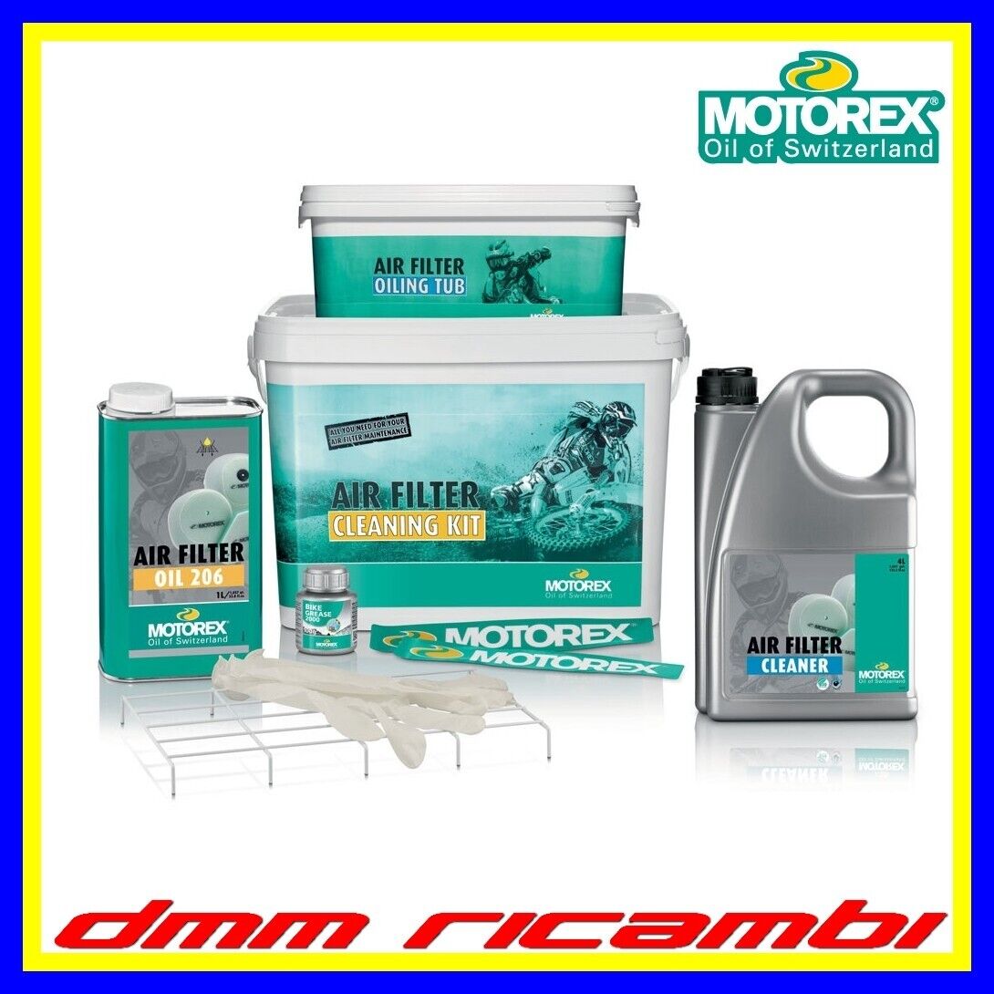 Kit Pulizia completo MOTOREX filtro aria spugna CROSS ENDURO MOTARD ATV TRIAL