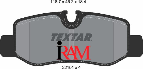 *PASTIGLIE FRENO TEXTAR - 2210101