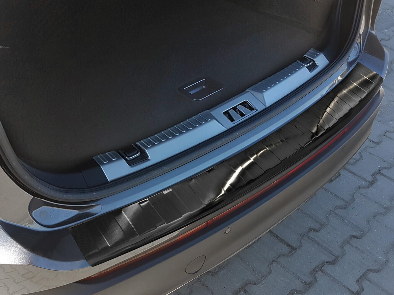 per FORD EDGE II 2014-2018 PROTEZIONE POSTERIORE PARAURTI ACCIAIO