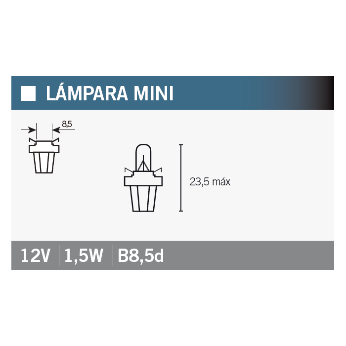 OSRAM LAMPADINA OSRAM 2752MF 12V1,5W