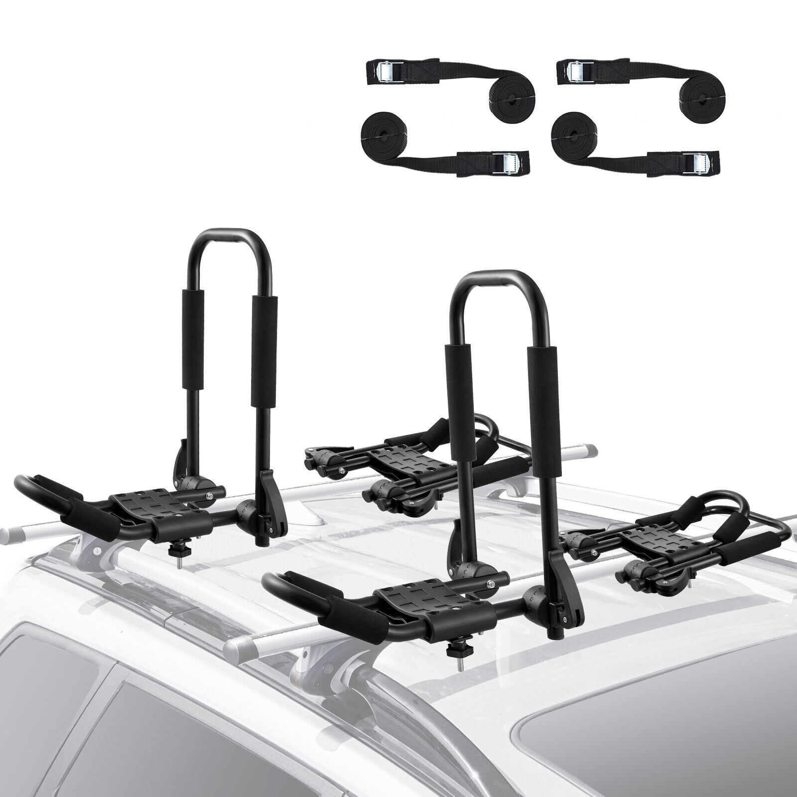 VEVOR Porta kayak da tetto auto per tavola da surf kayak canoa 2 paia