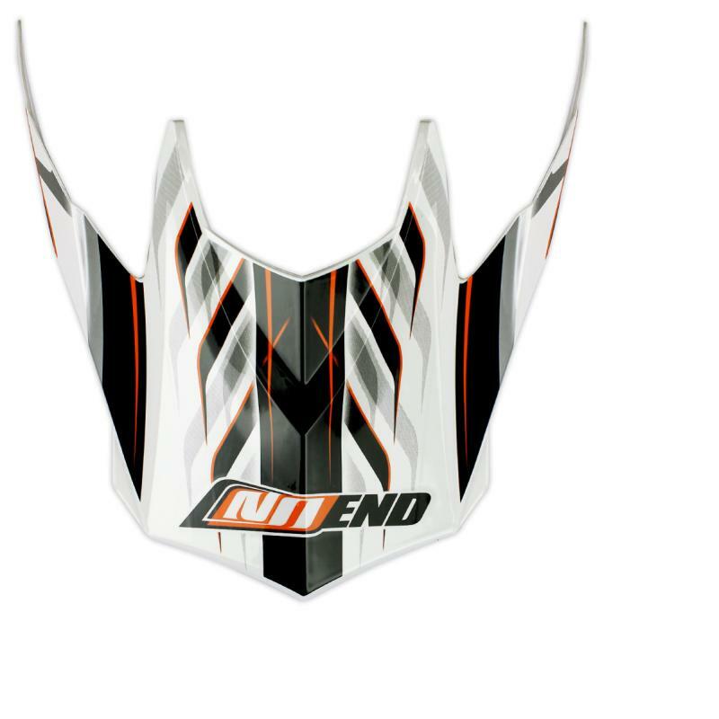 VISIERINA CASCO CROSS NOEND DEFCON 5 WHITE / ORANGE