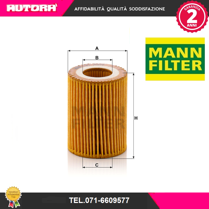 HU7003X Filtro olio (MARCA MANN FILTER).
