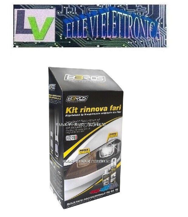2-10 BBROS Kit Rigeneratore Sigillante Fanali Fari Ingialliti Opacizzati Rigati