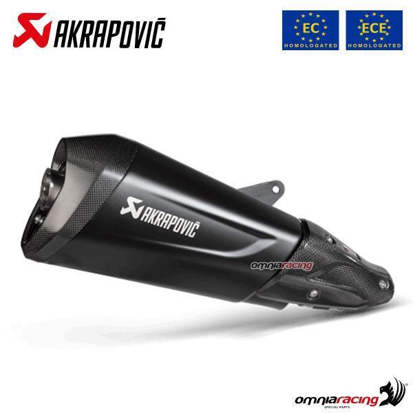Akrapovic exhaust approved black steel Piaggio Vespa GTS300/sei giorni/ Super