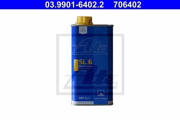ATE 03.9901-6402.2 - Liquido freni 1 litro SL6 DOT 4 706402