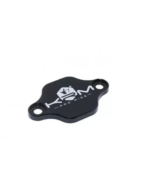 Piastrina KRM nera x copertura foro miscelatore Minarelli AM6 e Derbi