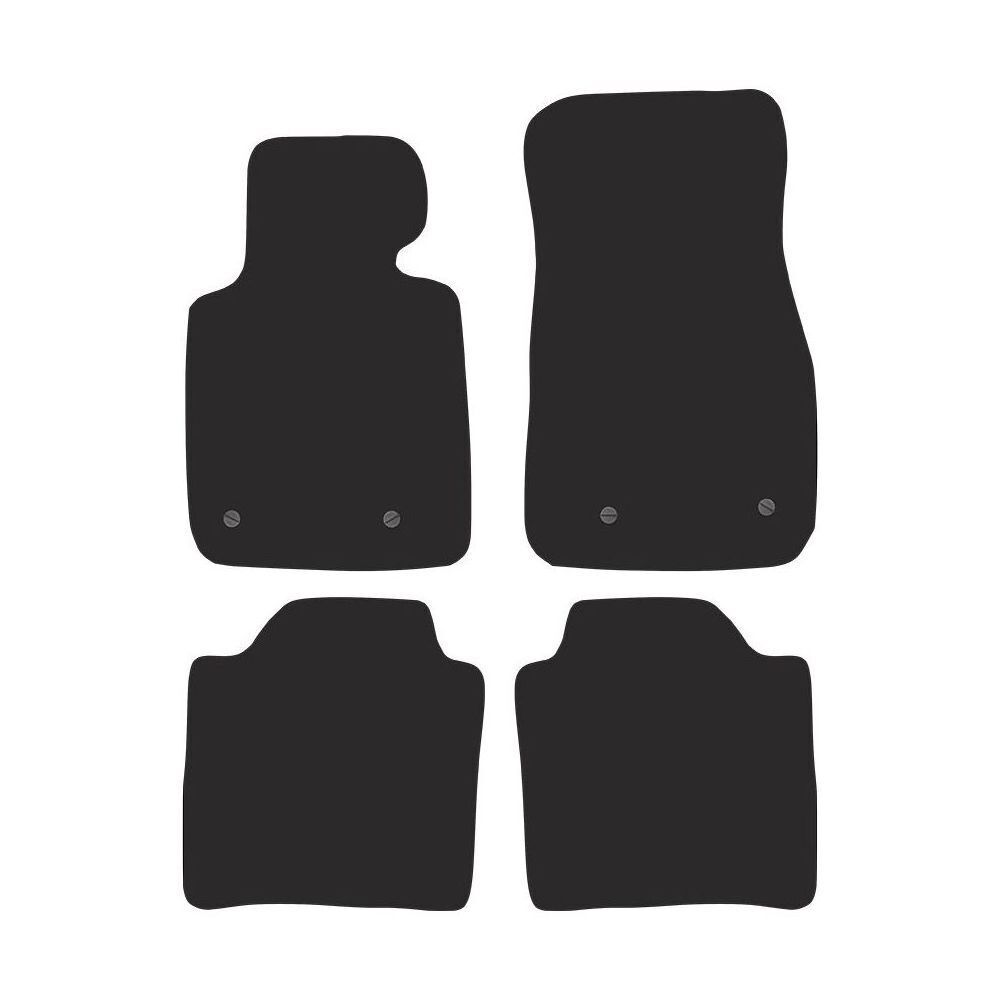 BM25-1 Set Tappetini Velluto Premium Pelle Rosso&Blu per BMW Serie 3 F34 dal 201