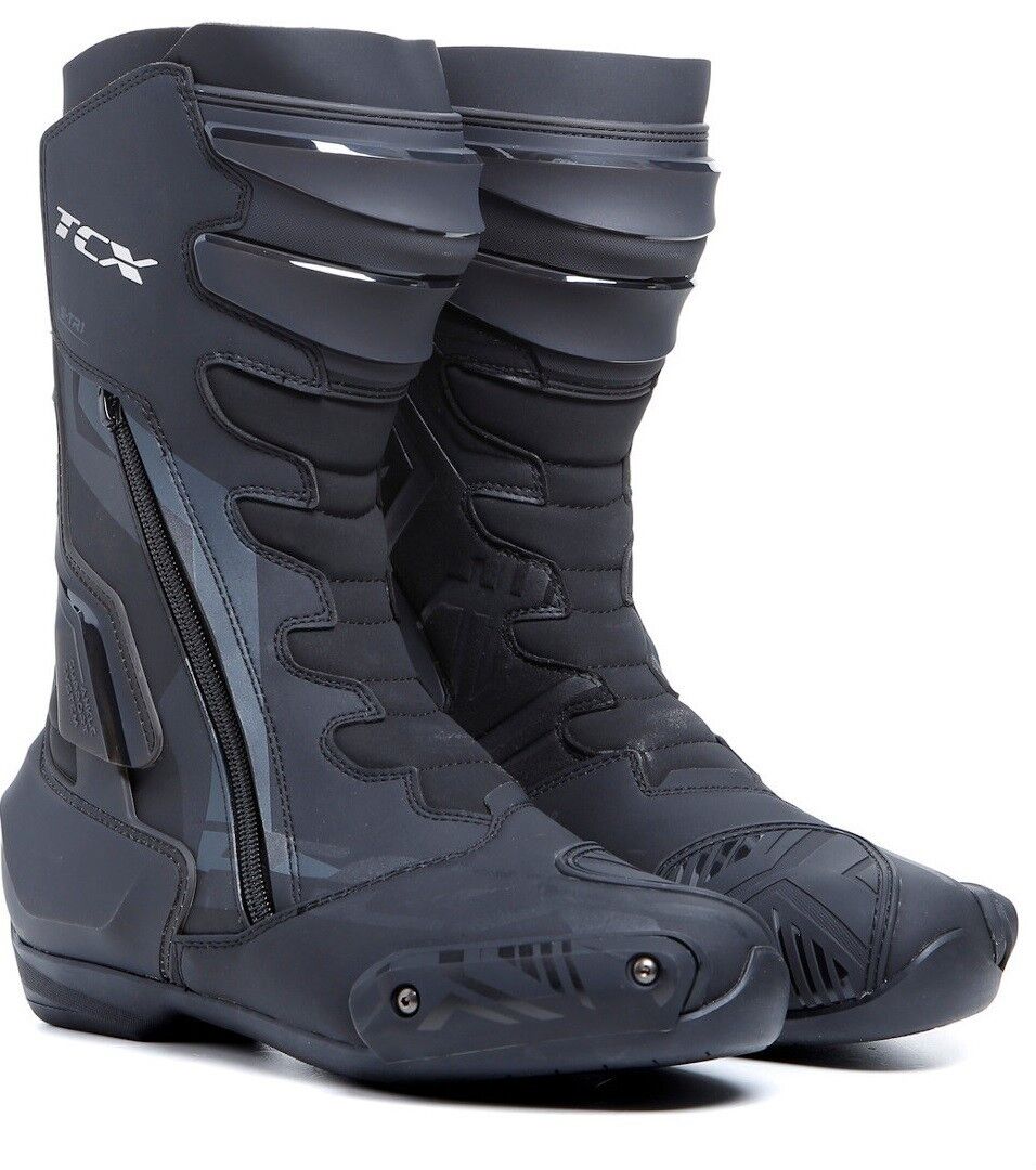 STIVALI BOOTS MOTO RACING TCX S-TR1 BLACK NERO TCS TORSION CONTROL TG 44