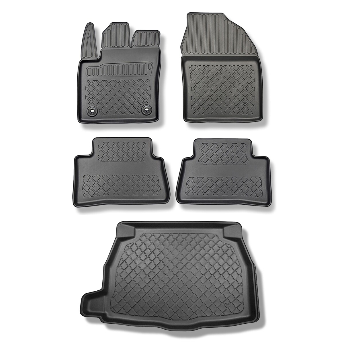 S.7030 Set tappetino per bagagliaio e tappetini per Toyota C-HR SUV (2017-....)