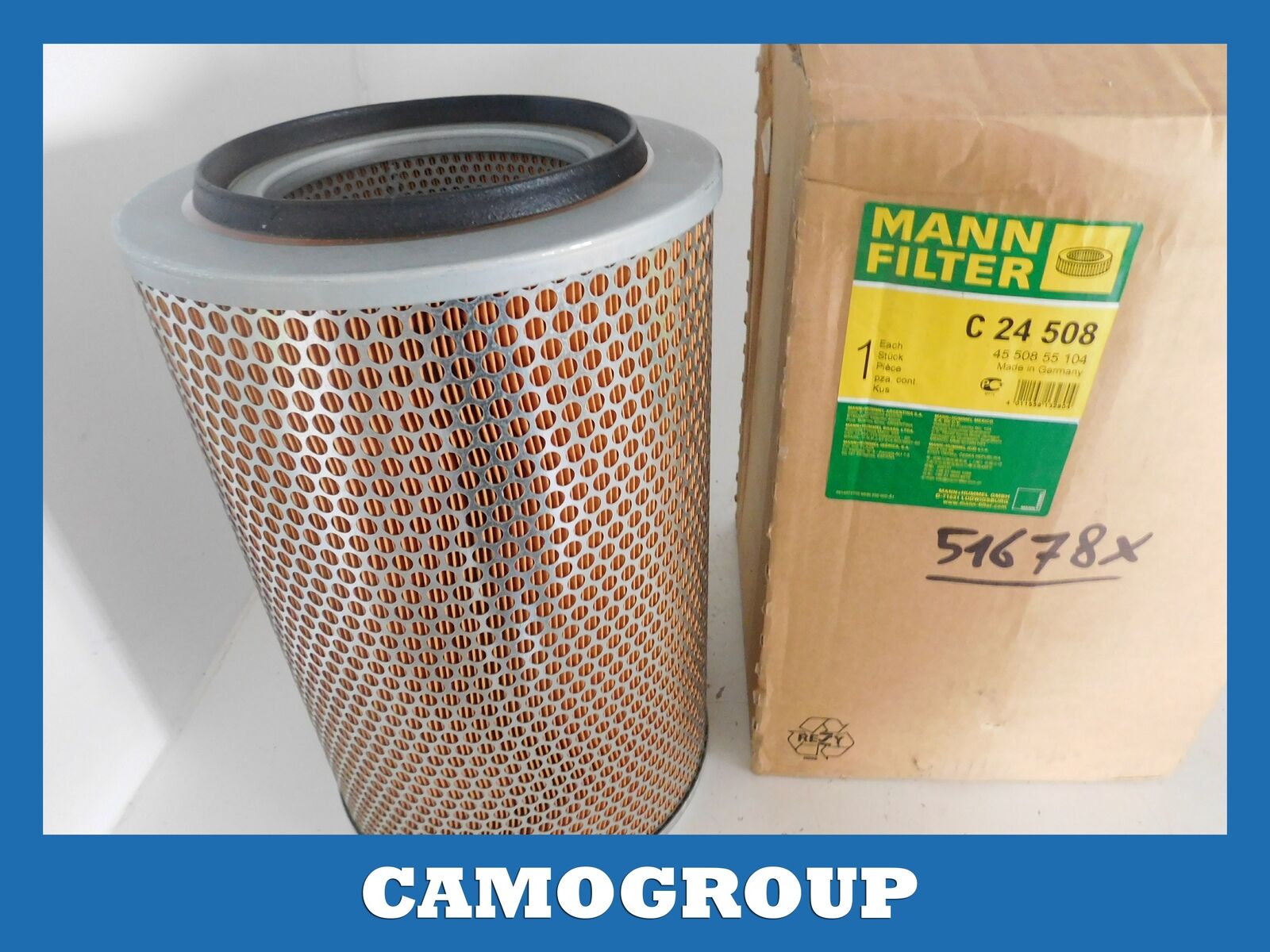 FILTRO ARIA AIR FILTER MANN FILTER PER DAF MAN MERCEDES C24508 4550855104