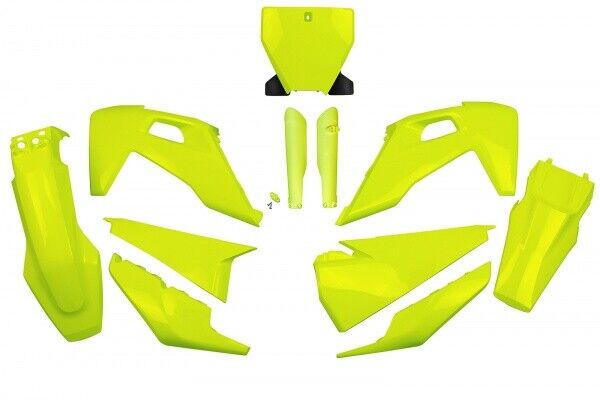kit plastiche FULL Husqvarna TC FC  125 250 350 450 2019 - 2022 Giallo Fluo
