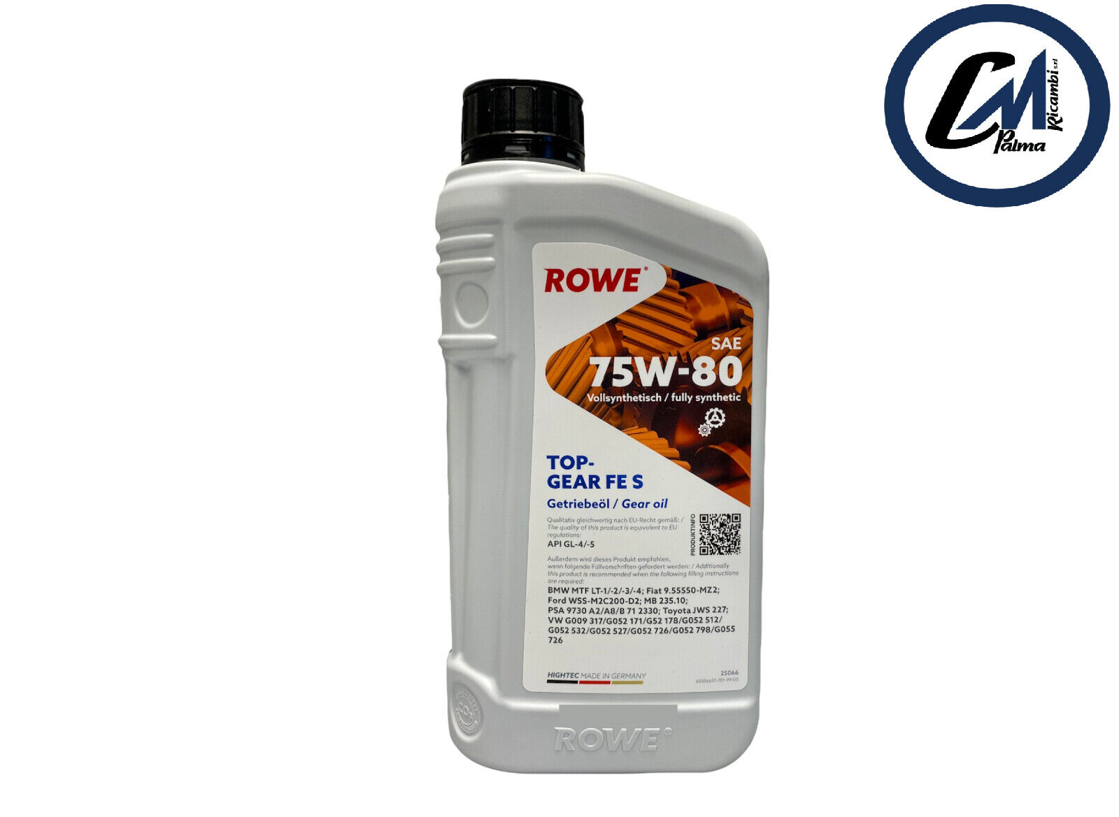 1 LITRO ROWE TECH TOP-GEAR FE S / SAE 75W-80 API GL-4/-5