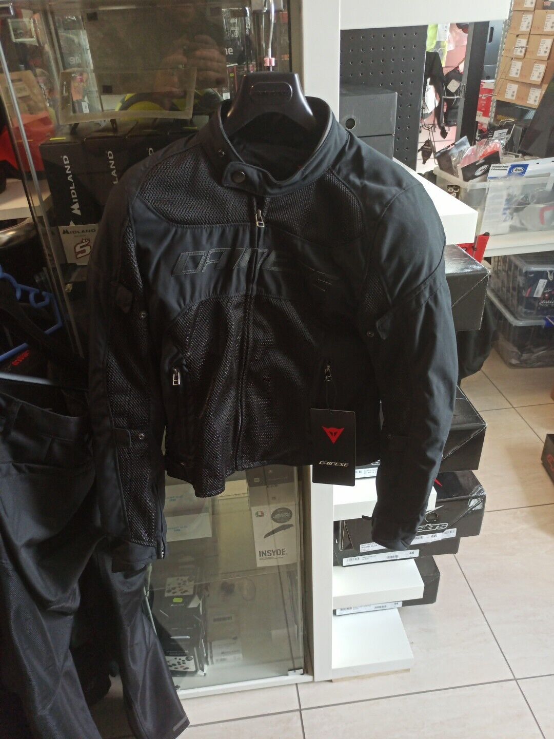 Giacca moto Giubbino AIR FRAME D1 TEX JACKET Nero