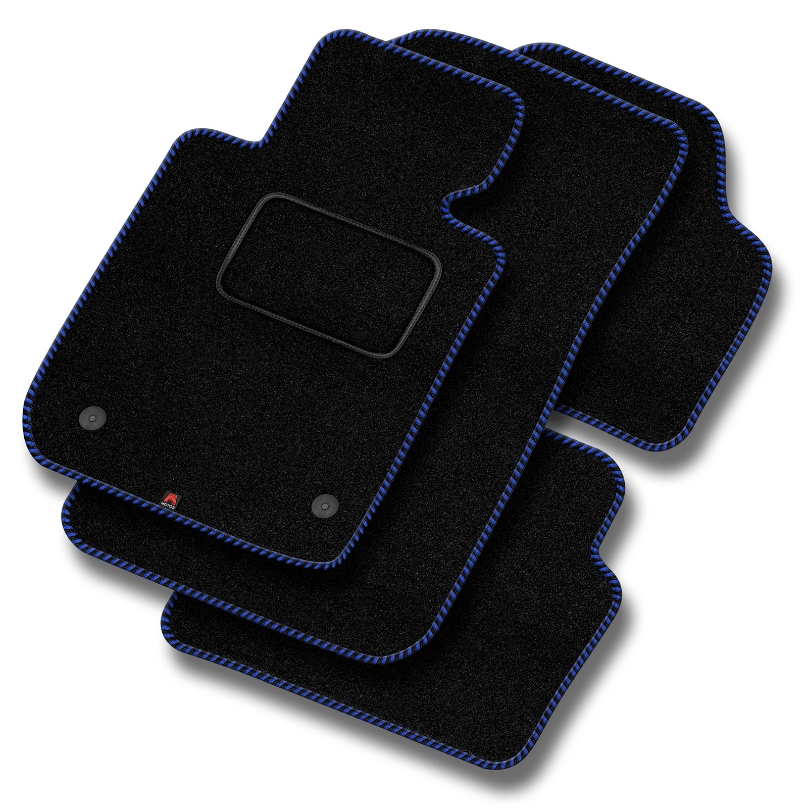 OP12-1 Set Tappetini Velluto STREAK Blu per Opel Combo C 2001-2011 tappeto morbi