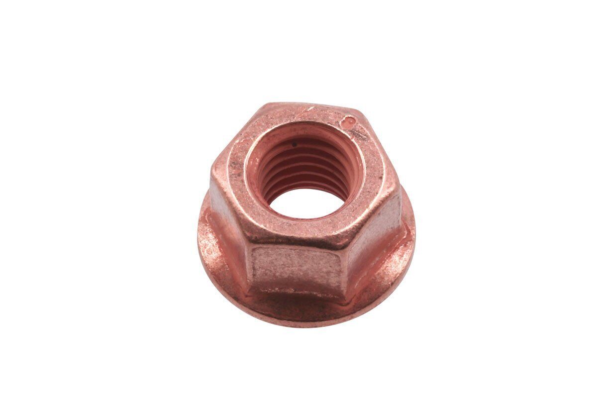 Connect 30739 Rame Placcato Dado con Flangia M8 X 1.25 x 13mm Esagonale