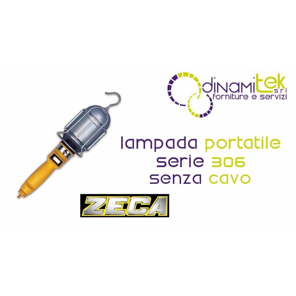 T 306 LAMPADA PORTATILE SENZA CAVO ZECA