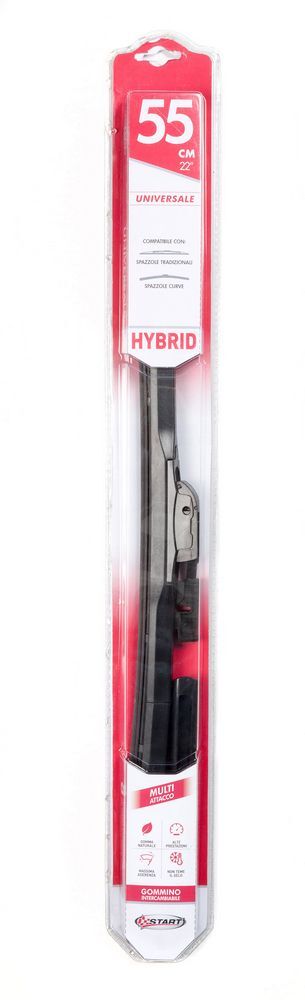 Spazzola tergicristallo  Hybrid 55cm - 22" singola START