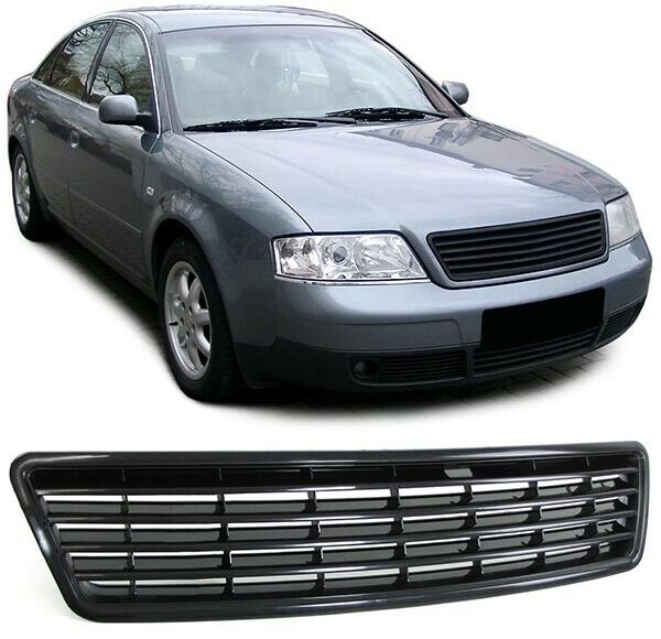 GRIGLIA SPORT ANTERIORE NERO PER AUDI A6 4B C5 97-01 GRILL NEW