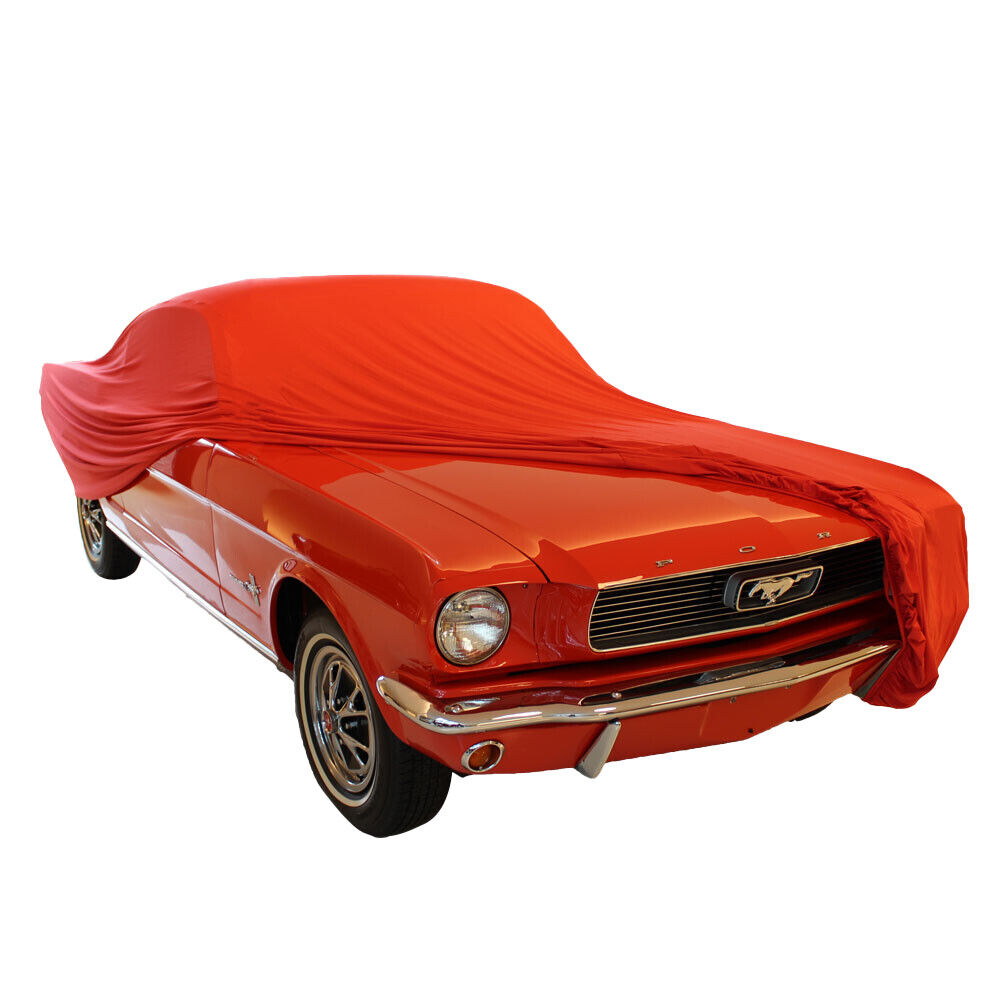 Copriauto da interno adatto per Ford Mustang 1 Fastback Copertura Rosso GARAGE