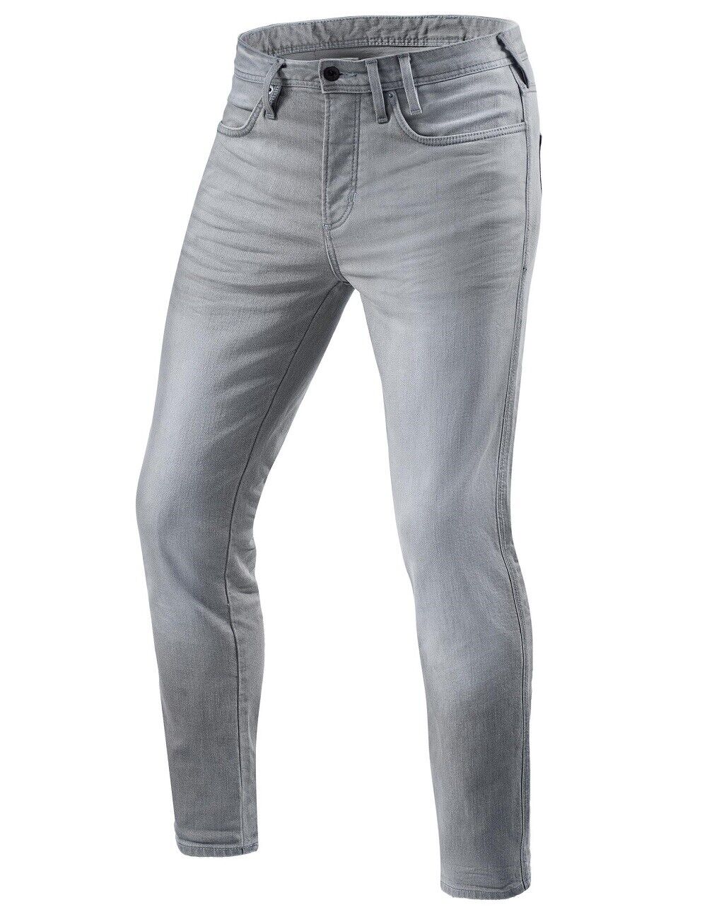 JEANS MOTO REV'IT PISTON 2 LIGHT GREY CORDURA DENIM ELASTICIZZATO TG 31 (45)