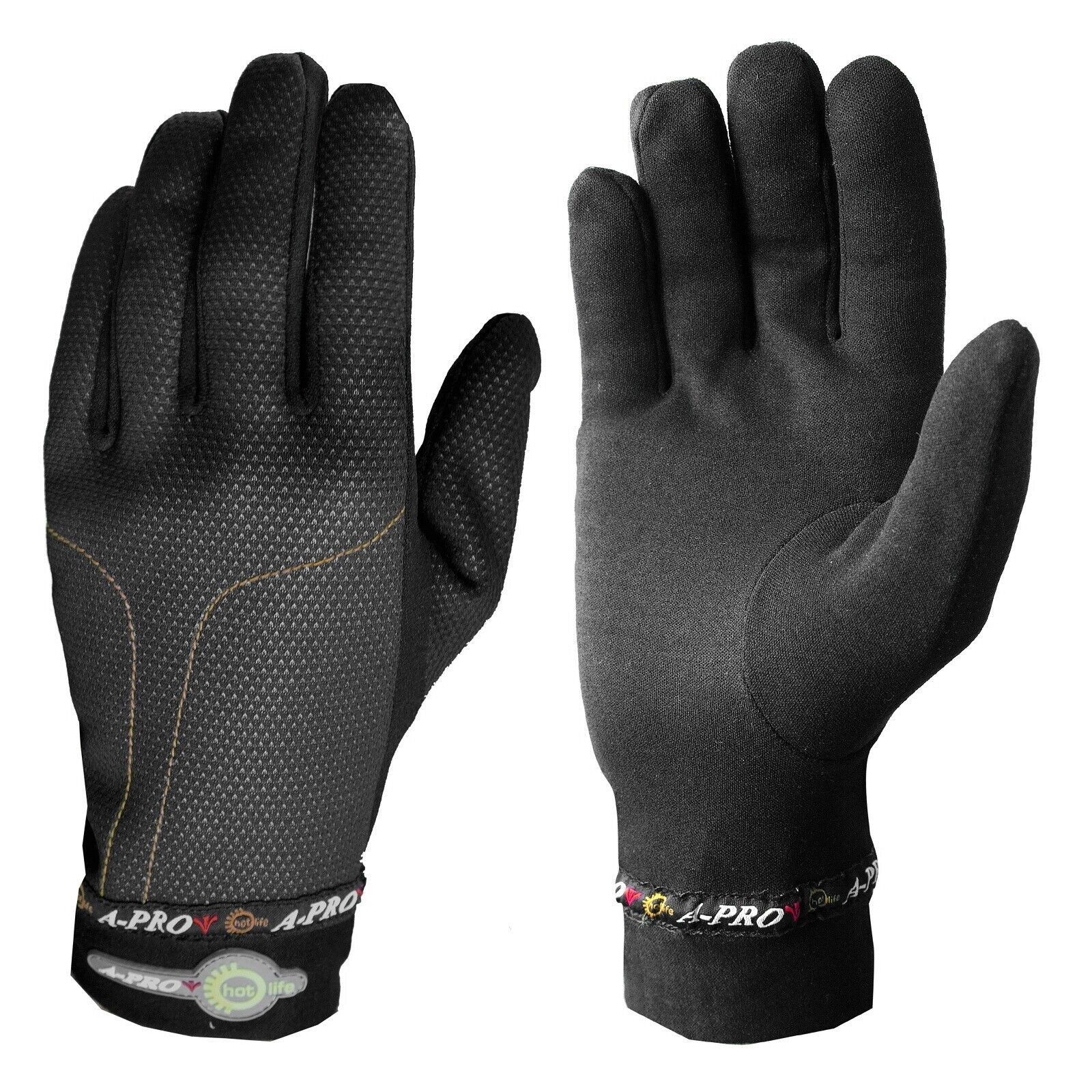 Winter Warm Unisex Motorcycle Motorbike Riding Thermo Gloves Underwear Black L