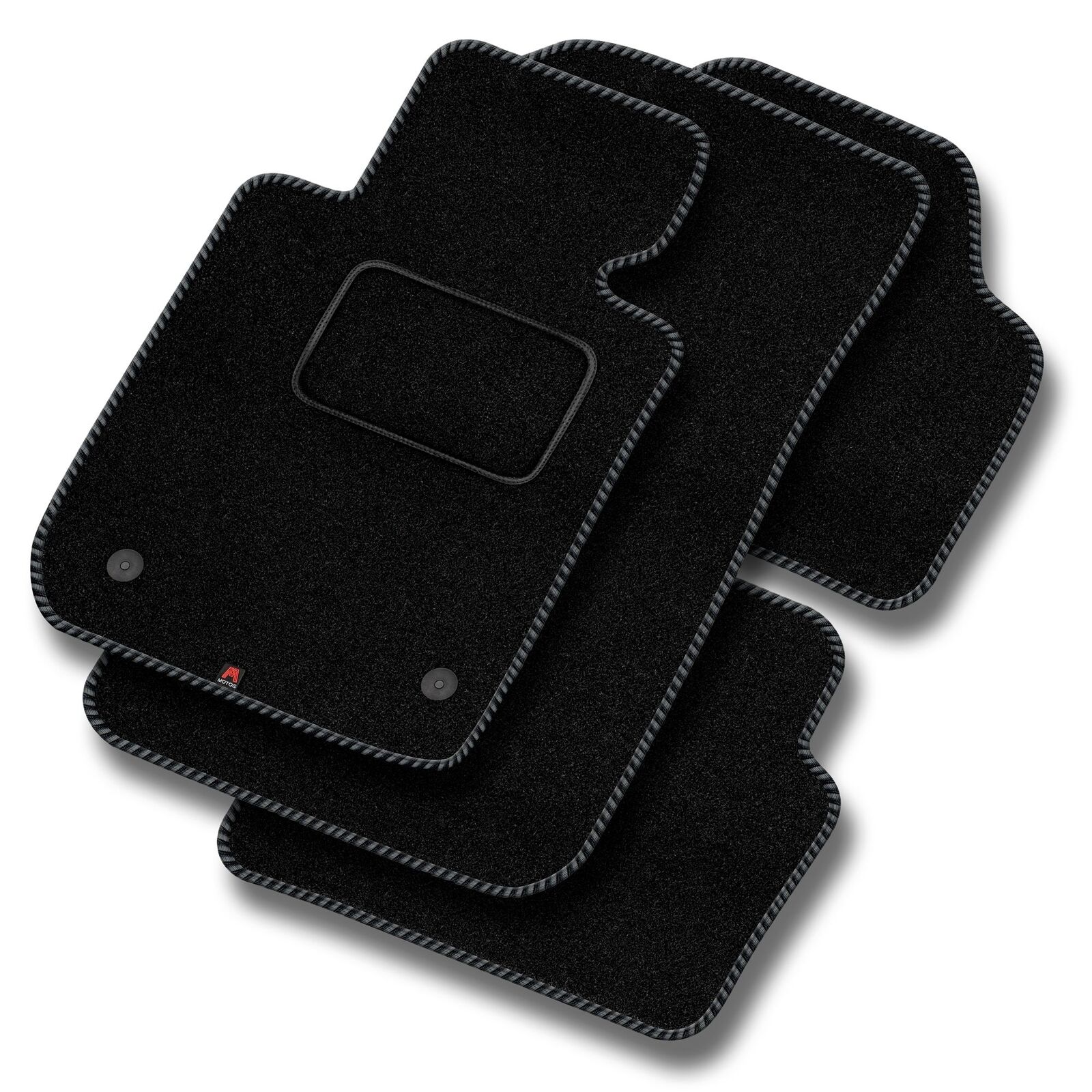 ME20-1 Set Tappetini Velluto STREAK Grigio per Mercedes-Benz M Classe W163 2001-