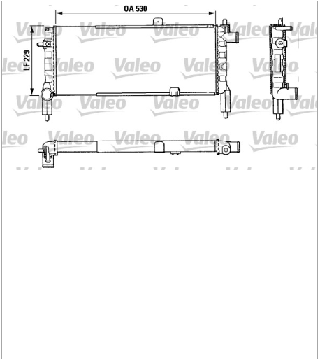 RADIATORE MOTORE OPEL CORSA - VALEO 883920