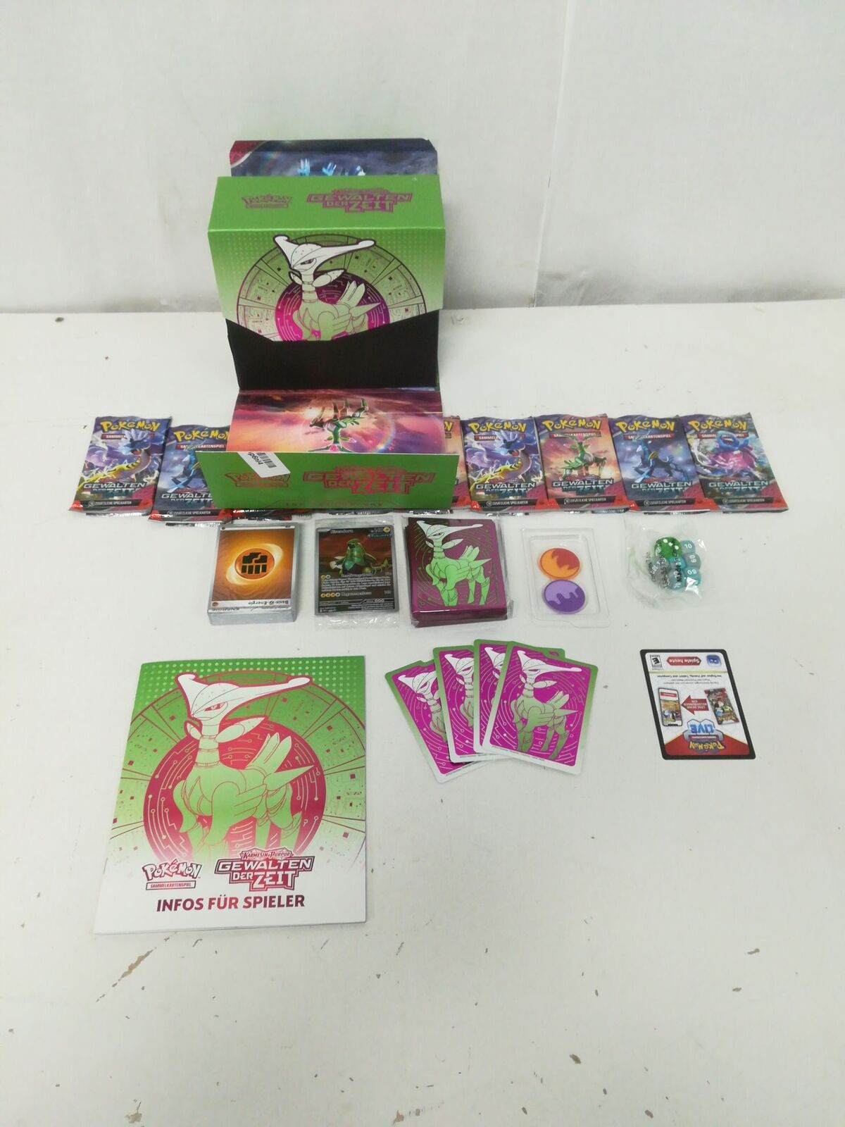 Pokémon Gioco di Carte Collezionabili Top Trainer Box Karmesin & Purpur - Pot...