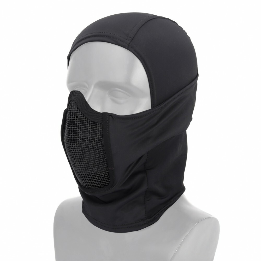 WOSPORT PASSAMONTAGNA SOFTAIR MASCHERA SHADOW FIGHTER RETE NERO WO-MA113B