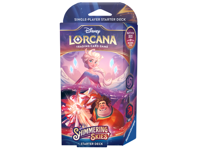 Ravensburger Tcg - Lorcana - Shimmering Skies - Starter Deck Amethyst Ruby - ENG