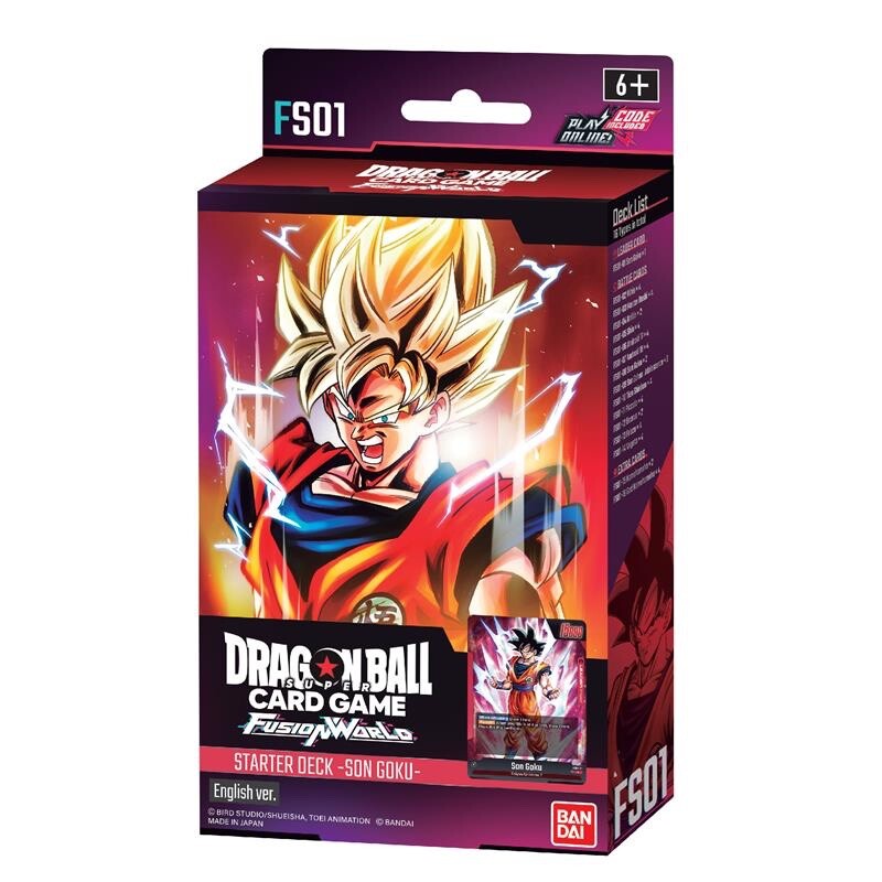 Dragon Ball Starter Deck son goku FS01 Super Card Game Fusion World Eng mazzo