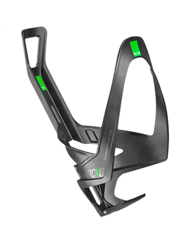 Elite Portaborraccia Rocko Carbon, Nero Opaco/Verde