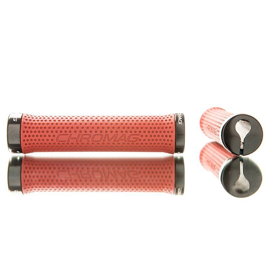 Chromag BASIS Blocco Impugnature 142mm Rosso/Nero