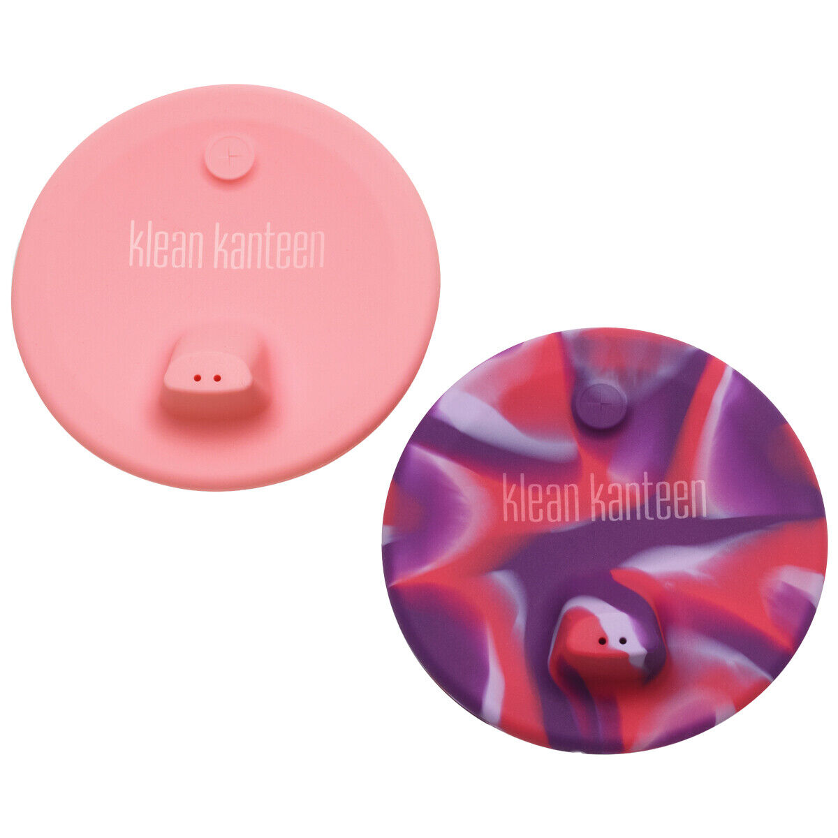 Klean Kanteen Kid's Tazza Sippy Lid 2-Pack Gomma Spill Proof Rosa/Rosa Tie Dye