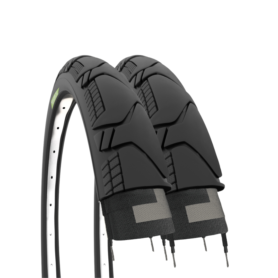 2 COPERTONI 700X45C (45-622) PNEUMATICI 29X1.75 DEMI-SLICK IBRIDA MOUNTAIN BIKE
