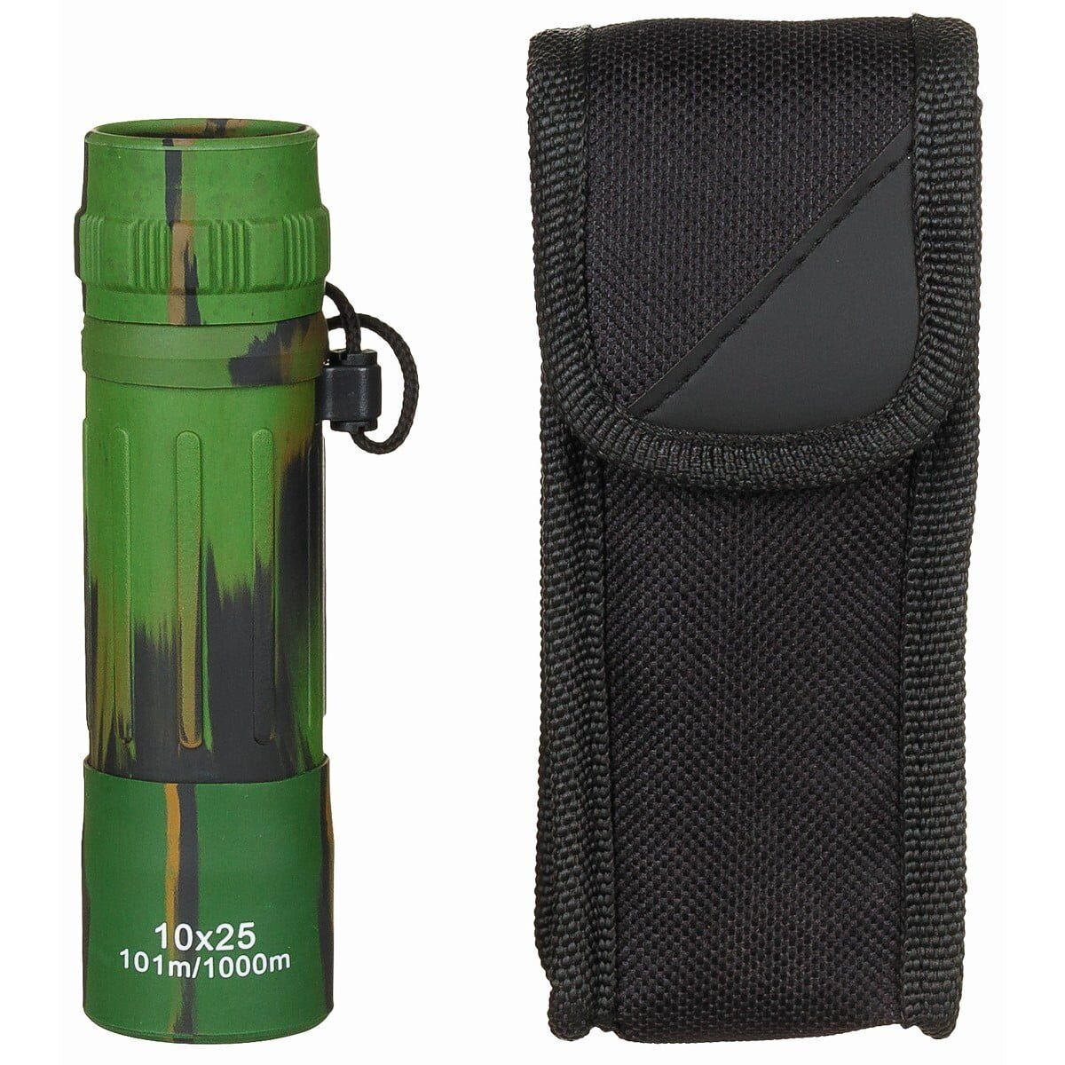 Mini Monocolo 10X25 Zoom Portatile Cannocchiale Campeggio Trekking con Custodia