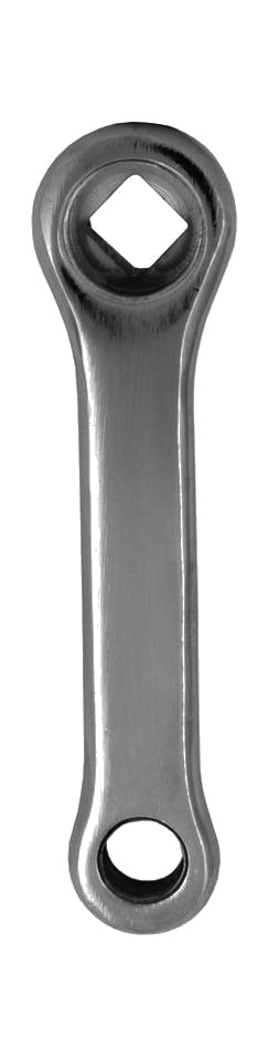 Pedivella per bicicletta sinistra + destra per ruota singola cromata 127MM 2074