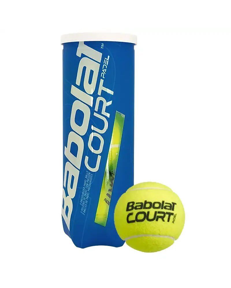 Babolat Court X3 Tubo Palline da Padel, Giallo