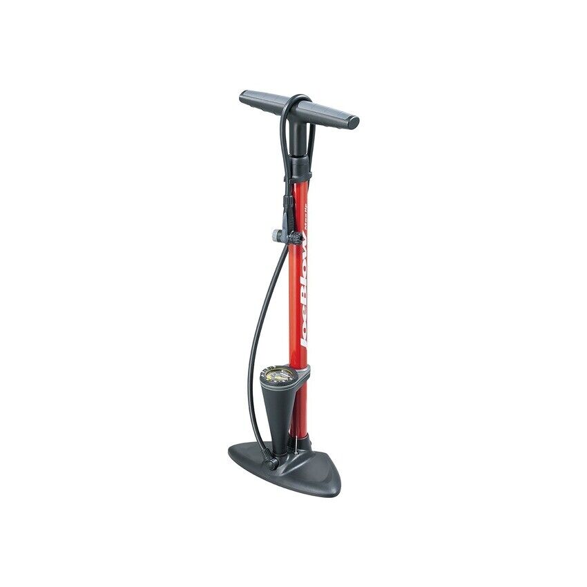 pompa da pavimento joeblow max hp twinhead 11bar / 160psi rosso TOPEAK biciclett