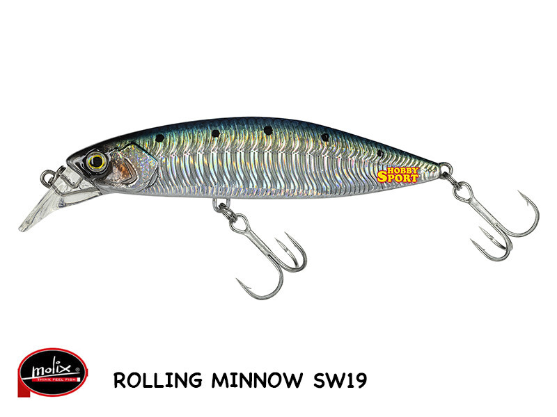 ROLLING MINNOW 60 FS MOLIX COL. SW19 REAL SARDA  8,5 GR FAST SINKING 6 CM