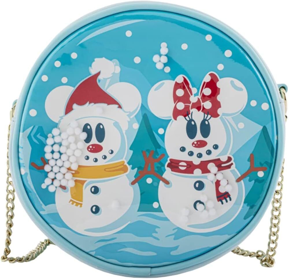 Loungefly X Disney Mickey & Minnie Snow Globe Crossbody Bag - Moda carino borse