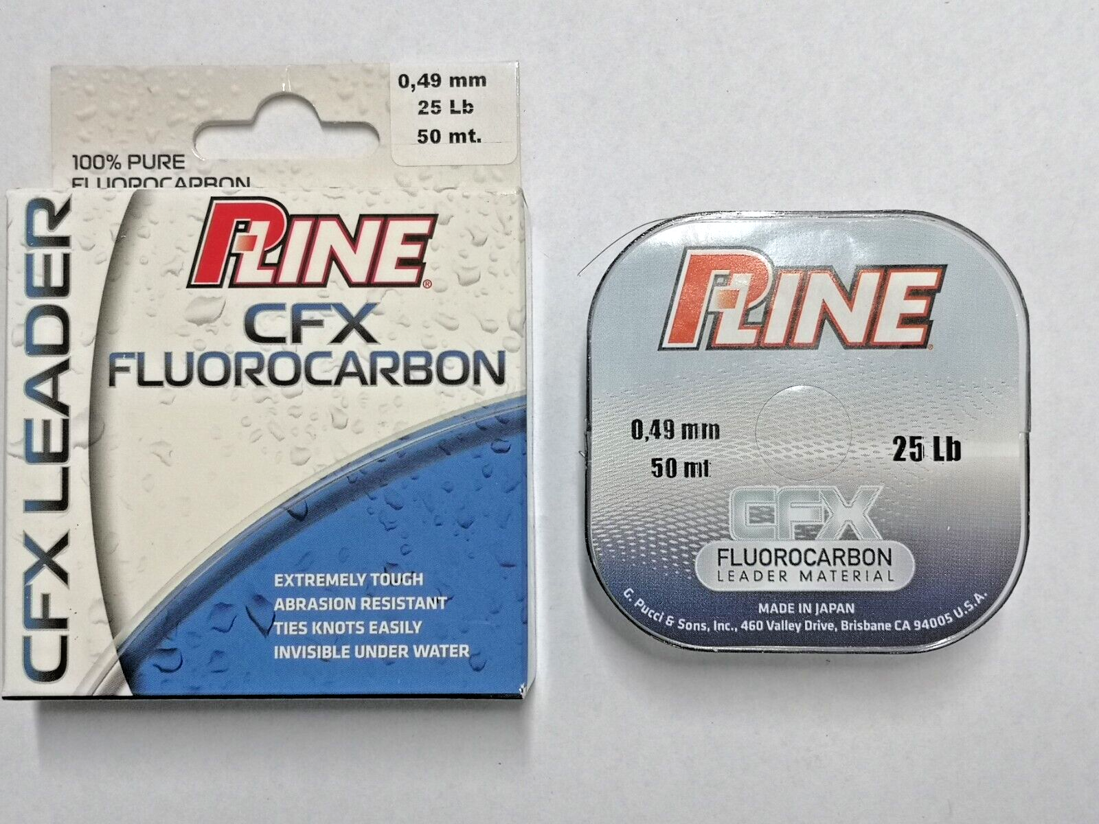 Filo pesca P-LINE CFX FLUOROCARBON 50 m 0,49 mm 25 Lb per terminali FA330