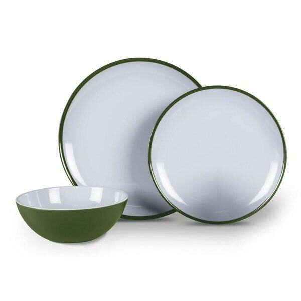 Set piatti Melamina Kampa Fern Green 4 persone