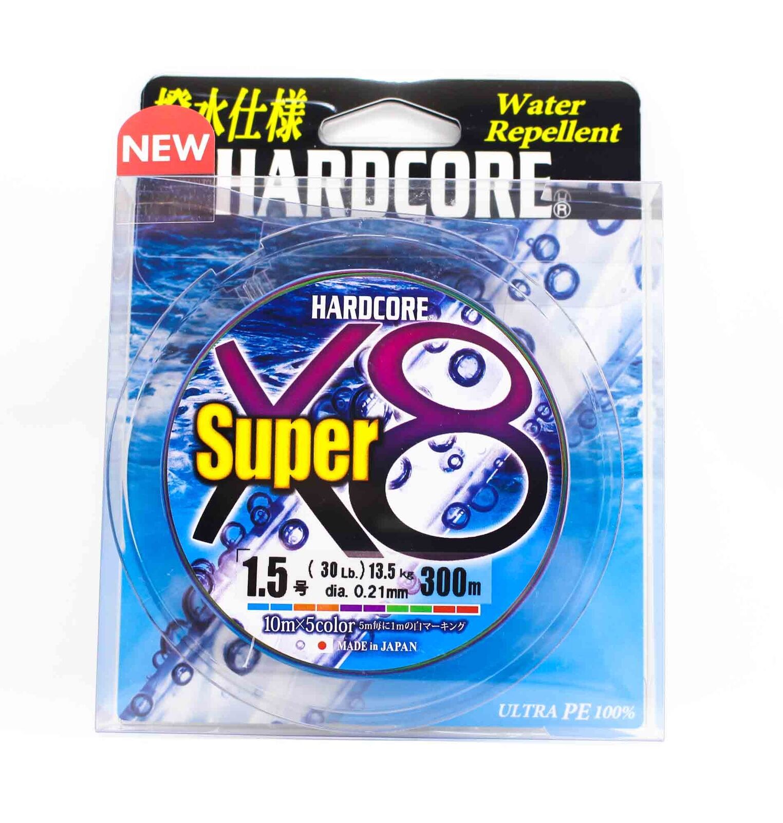 Yo Zuri Duel P.e Line Hardcore Super X8 300m P.E 1.5 30lb (0.21mm) H4324-5C