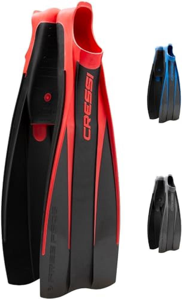 (TG. 43/44) Cressi Free Frog, Pinne da Immersione/Snorkeling in Gomma/Eva Unisex