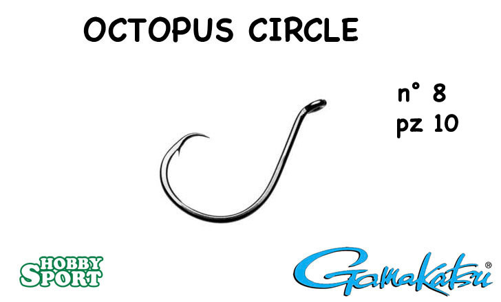 AMI GAMAKATSU OCTOPUS CIRCLE SIZE 8 PESCA IN MARE BARCA