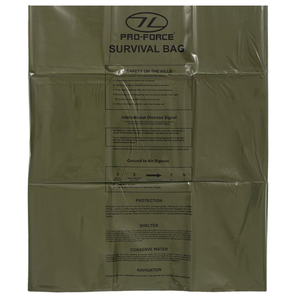 Grande Sopravvivenza Militare Bivi Bag Shelter 180X90Cm Oliva Di Emergenza Dell'