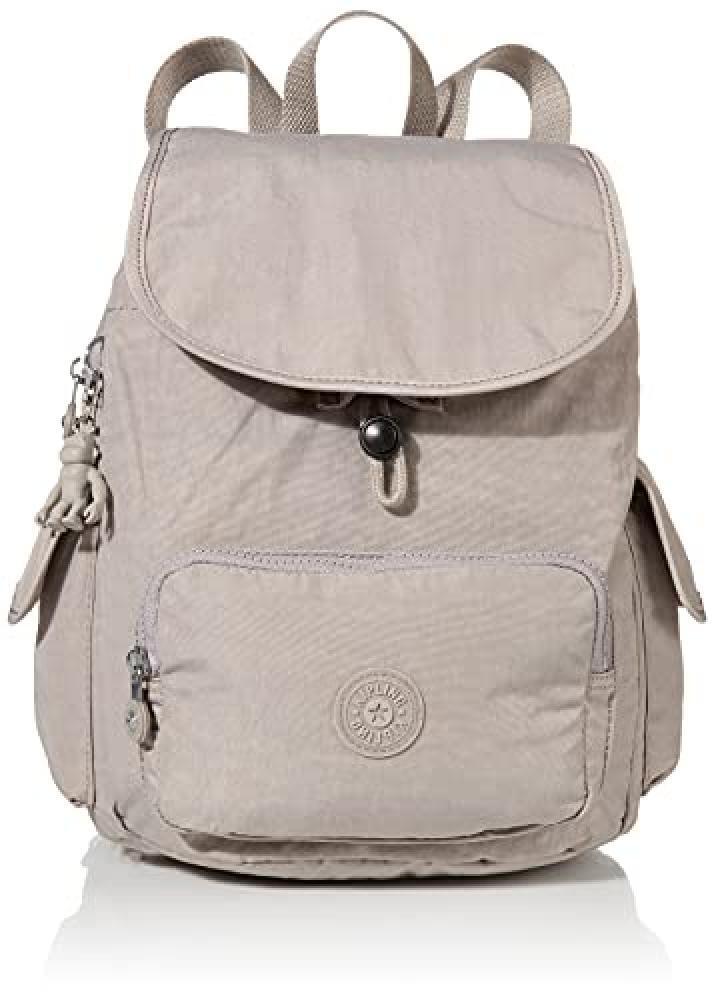 (TG. S) Kipling City Pack S Zaino Piccolo, Grigio, S Donna - NUOVO